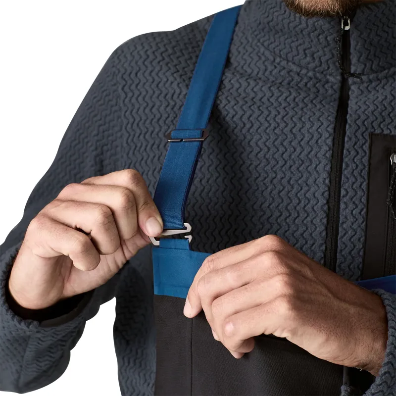 Patagonia Men's Snowdrifter Bibs in Lynx Tan-6
