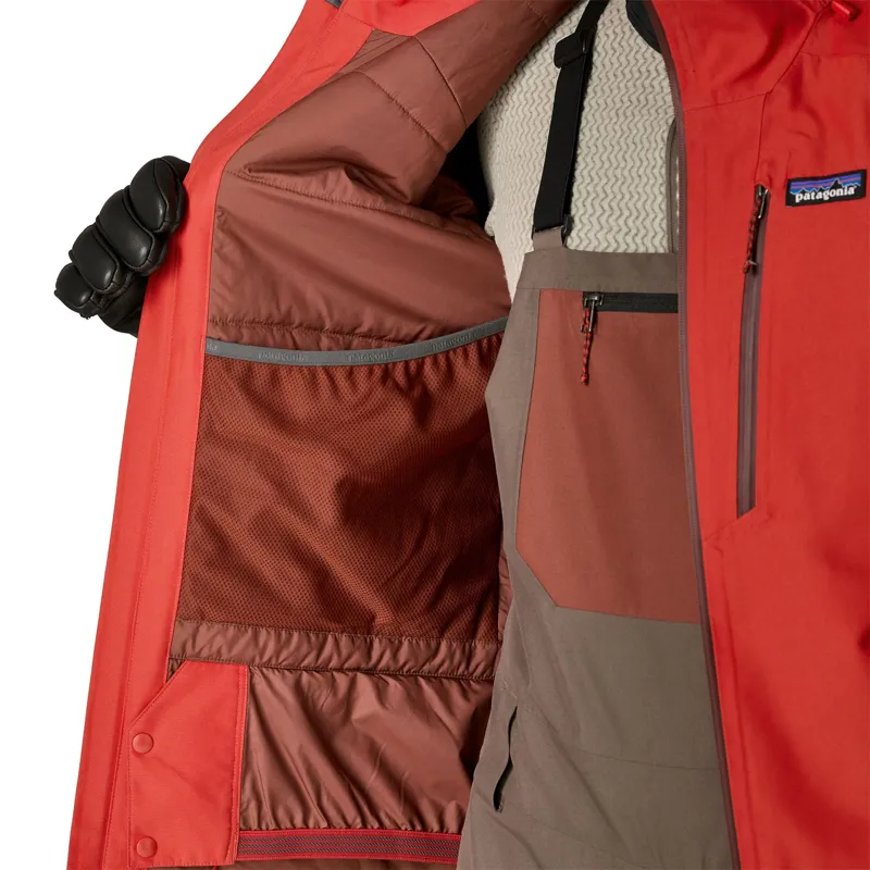 Patagonia Men's Insulated Powder Town Ski Jacket in Summit Blue-7