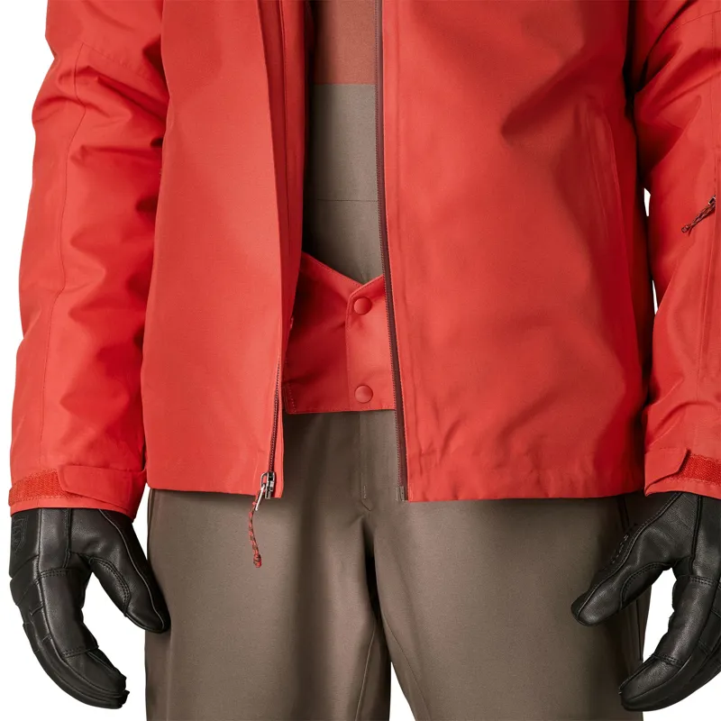 Patagonia Men's Insulated Powder Town Ski Jacket in Cinnamon Brown-3