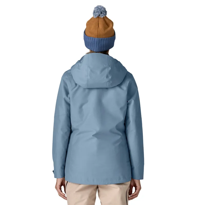 Patagonia Women's Insulated Powder Town Jacket in Barnacle Blue-2
