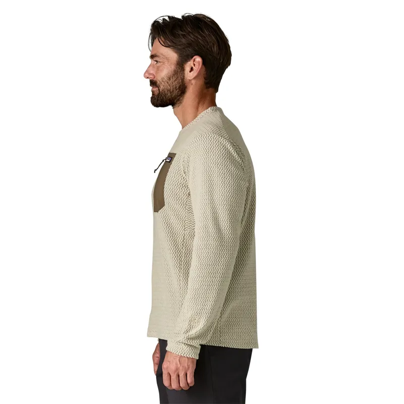 Patagonia R1 Air Men's Fleece Crewneck in Pelican-4