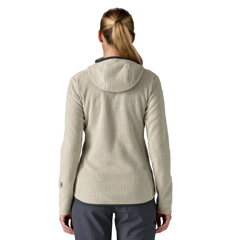 Patagonia R1 Air Women's Full-Zip Fleece Hoody in Wool White-3