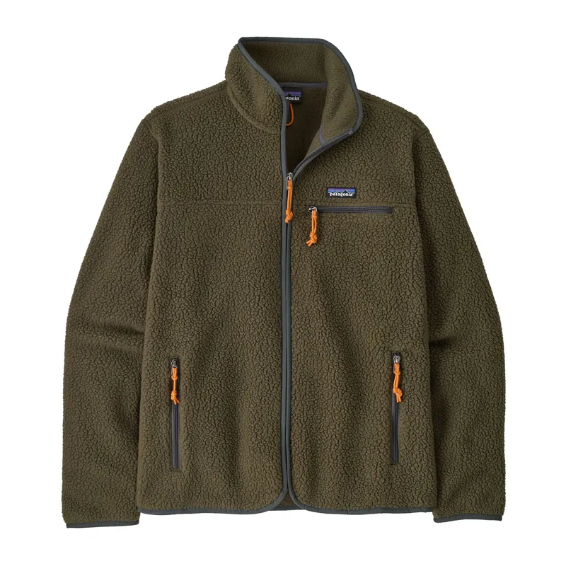 Patagonia Men's Retro Pile Fleece Jacket in Basin Green-4