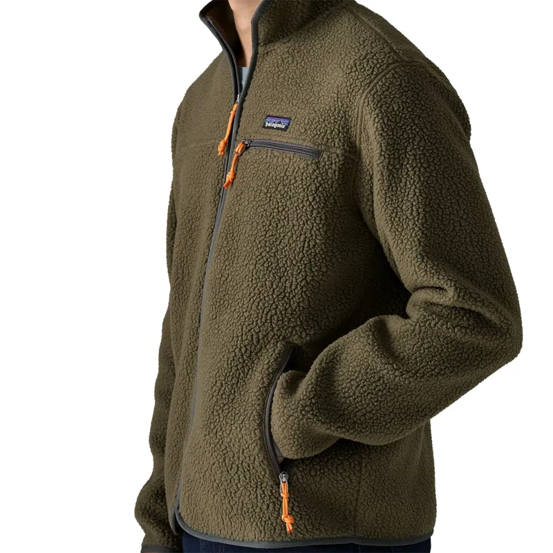 Patagonia Men's Retro Pile Fleece Jacket in Basin Green-3