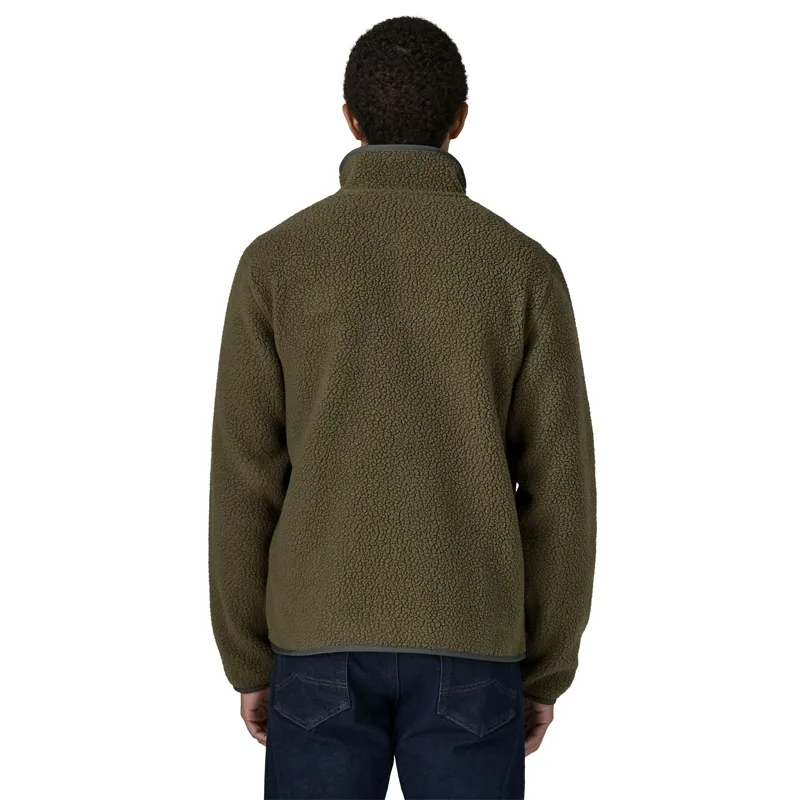 Patagonia Men's Retro Pile Fleece Jacket in Basin Green-2