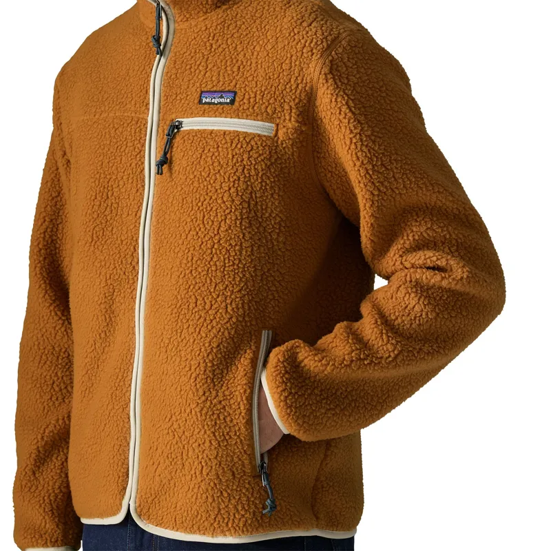 Patagonia Men's Retro Pile Fleece Jacket in Cinnamon Brown-3
