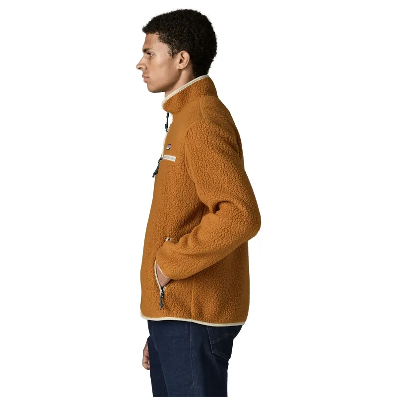 Patagonia Men's Retro Pile Fleece Jacket in Cinnamon Brown-4