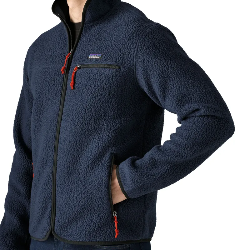 Patagonia Men's Retro Pile Fleece Jacket in New Navy-3