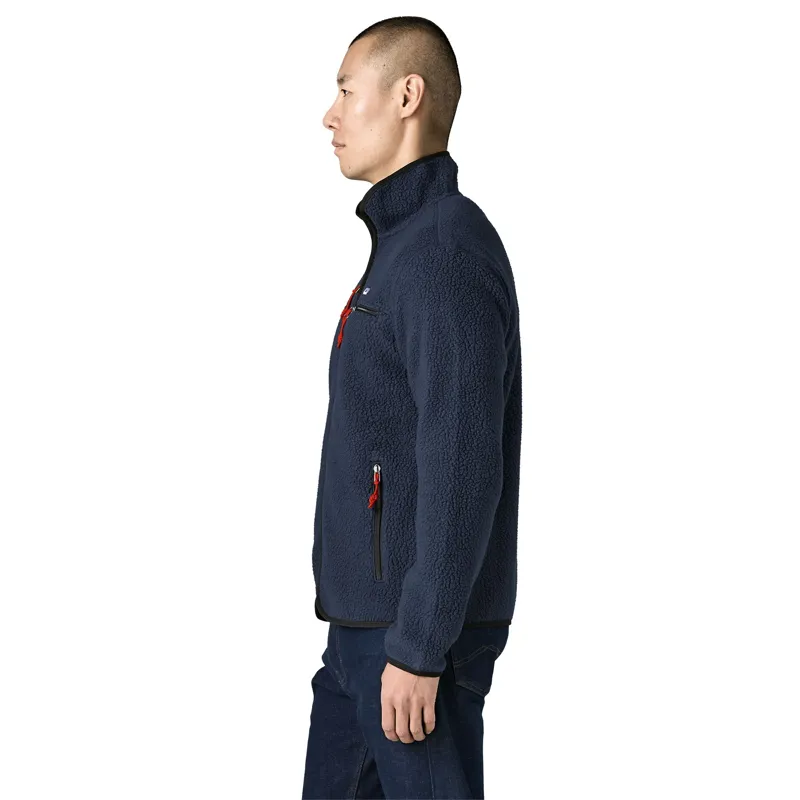 Patagonia Men's Retro Pile Fleece Jacket in New Navy-4