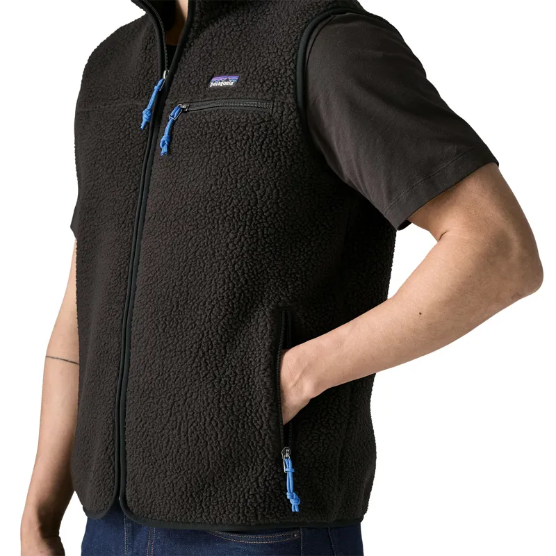 Patagonia Retro Pile Men's Fleece Vest in Black-4