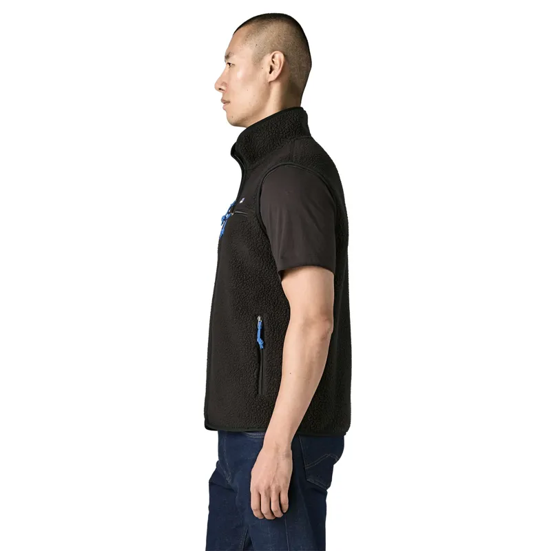 Patagonia Retro Pile Men's Fleece Vest in Black-2