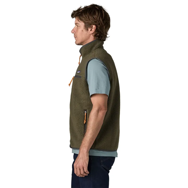 Patagonia Retro Pile Men's Fleece Vest in Basin Green-3