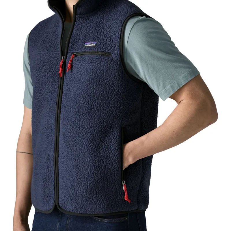 Patagonia Retro Pile Men's Fleece Vest in New Navy-3