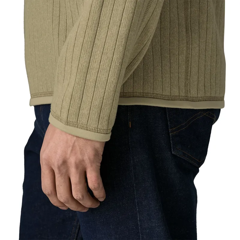 Patagonia Better Sweater Men's 1/4-Zip Fleece in Weathered Stone Rib Knit-3