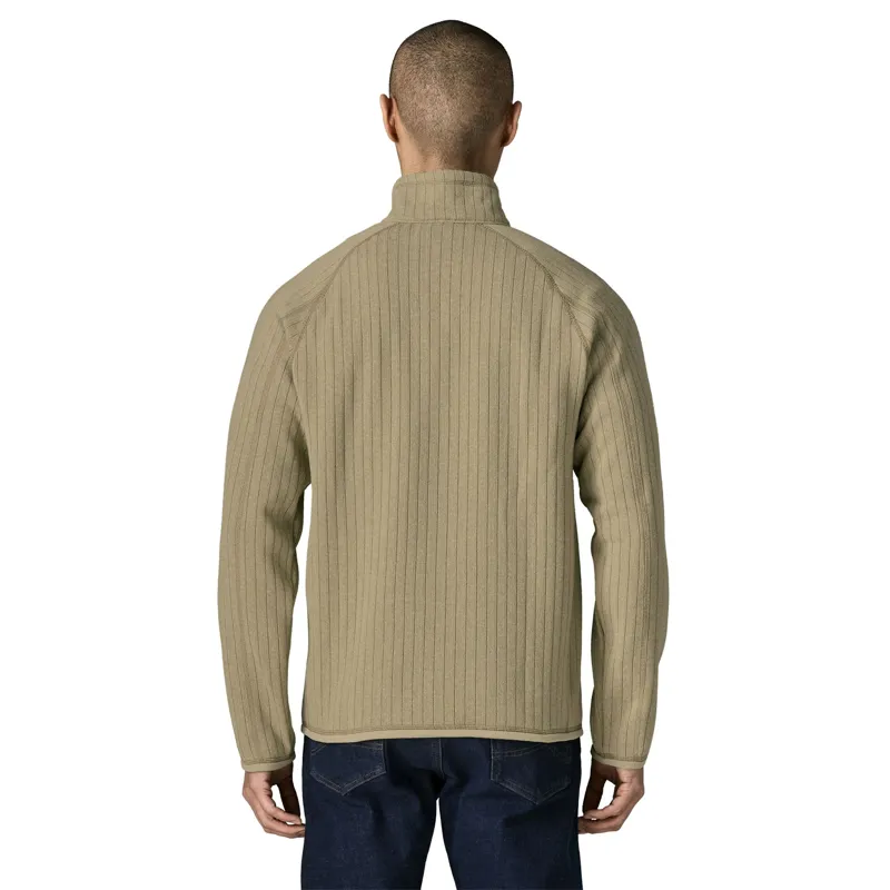 Patagonia Better Sweater Men's 1/4-Zip Fleece in Weathered Stone Rib Knit-5