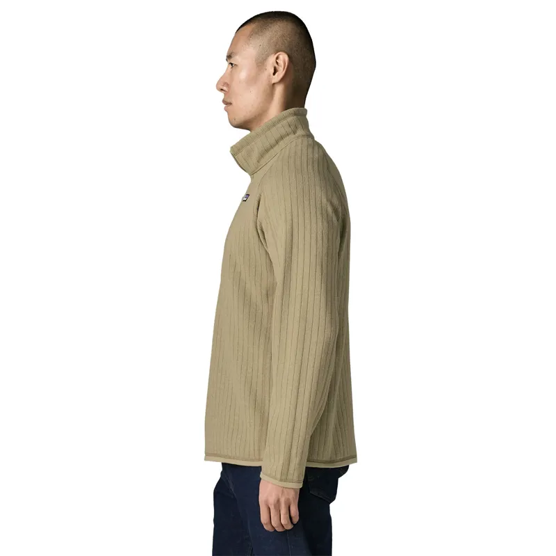 Patagonia Better Sweater Men's 1/4-Zip Fleece in Weathered Stone Rib Knit-7