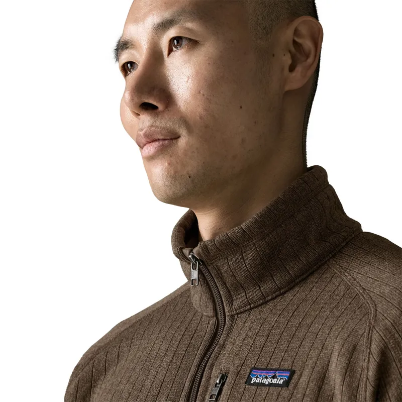 Patagonia Better Sweater Men's Fleece Jacket in Marlow Brown Rib Knit-3