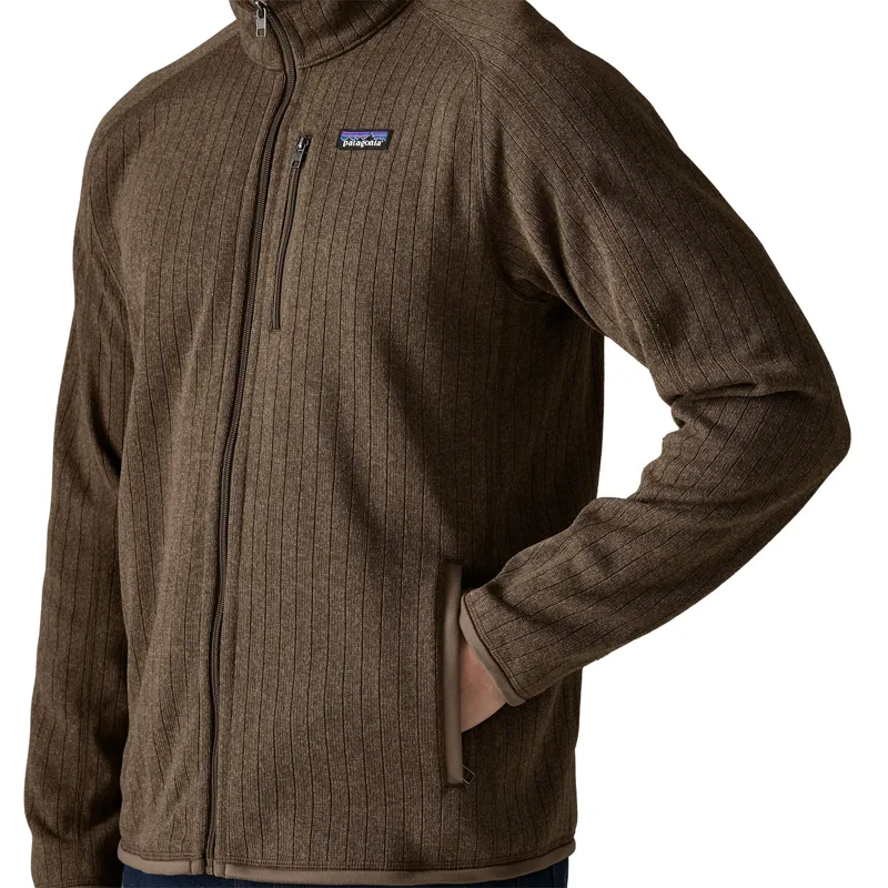 Patagonia Better Sweater Men's Fleece Jacket in Marlow Brown Rib Knit-4