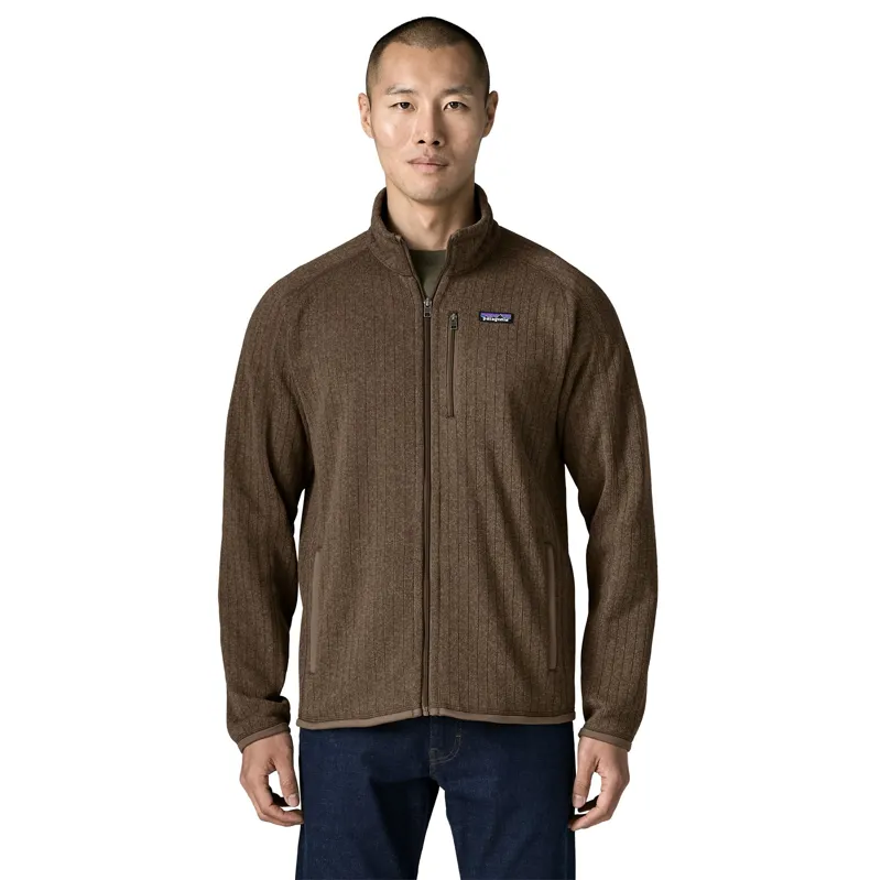 Patagonia Better Sweater Men's Fleece Jacket in Marlow Brown Rib Knit-5