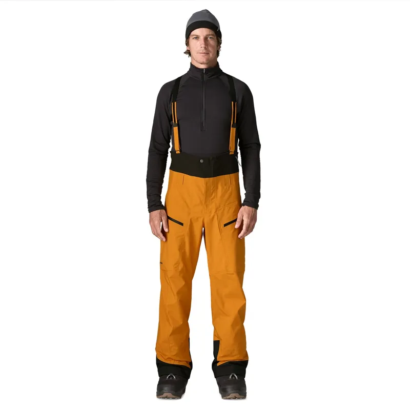 Patagonia Men's PowSlayer Bibs in Autumn Orange-1
