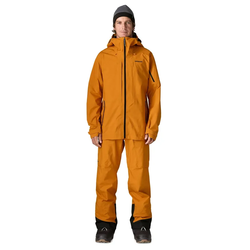 Patagonia Men's PowSlayer Bibs in Autumn Orange-4