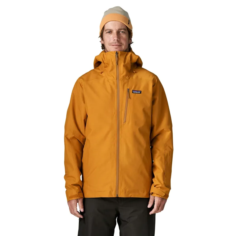 Patagonia Men's Insulated Powder Town Ski Jacket in Cinnamon Brown-1