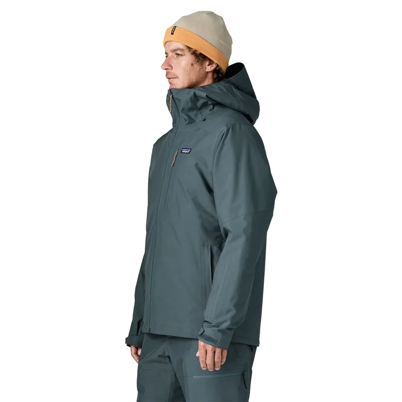 Patagonia Men's Insulated Powder Town Ski Jacket in Summit Blue-3