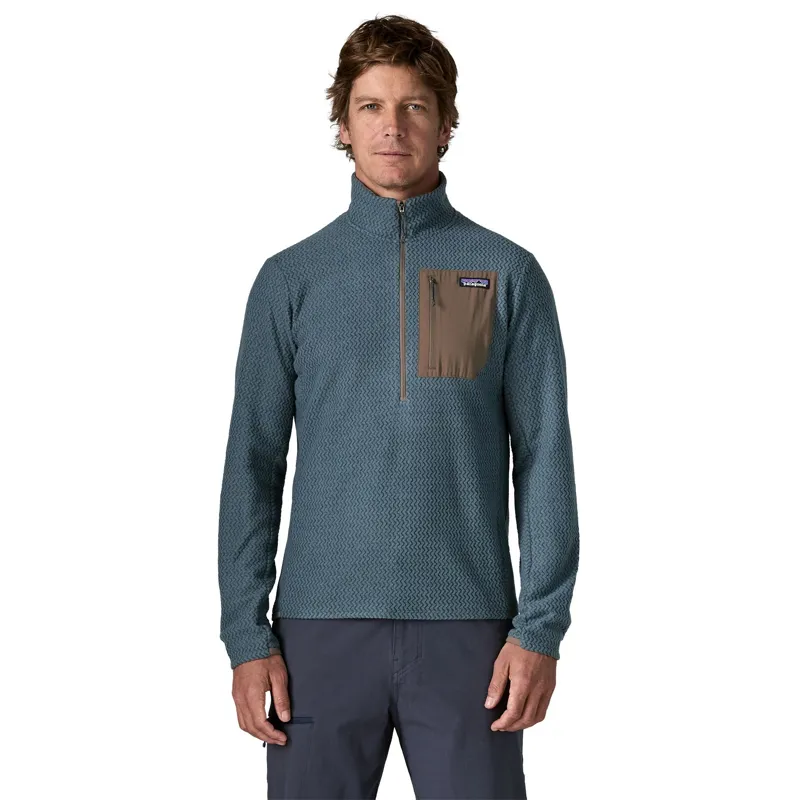 Patagonia R1 Air Men's Zip-Neck Fleece in Summit Blue-3