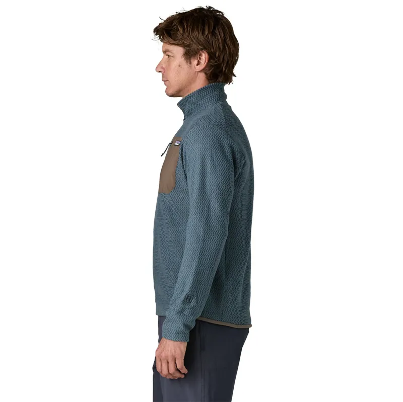 Patagonia R1 Air Men's Zip-Neck Fleece in Summit Blue-2