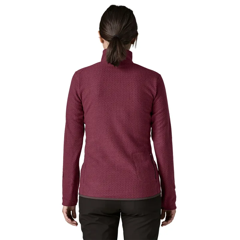 Patagonia R1 Air Zip Neck Women's Fleece in Berry Fig-2