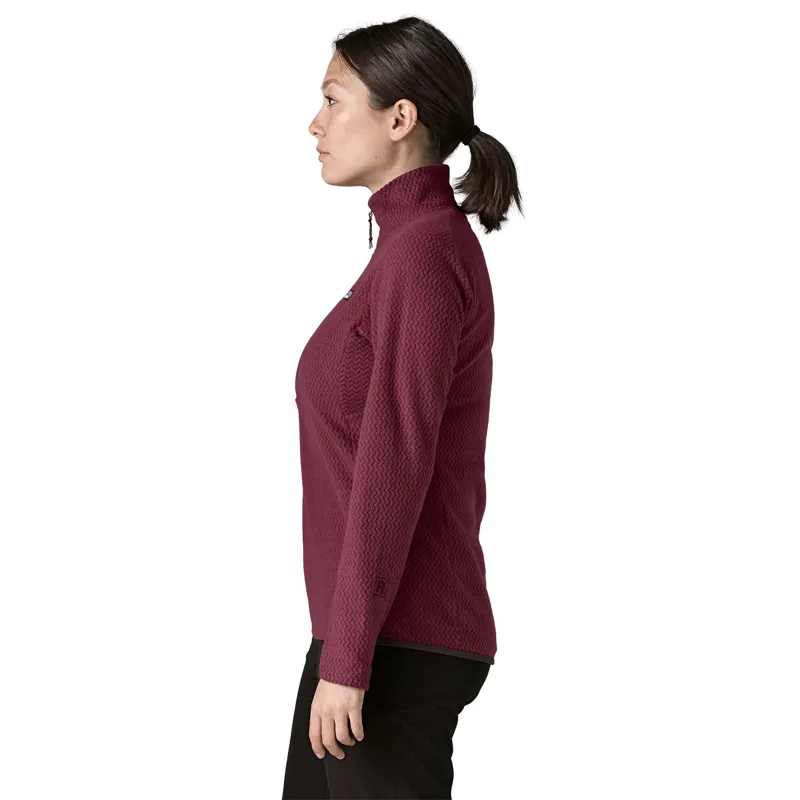 Patagonia R1 Air Zip Neck Women's Fleece in Berry Fig-3