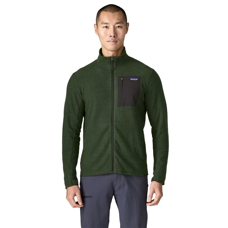 Patagonia R1 Air Men's Fleece Jacket in Treeline Green-1