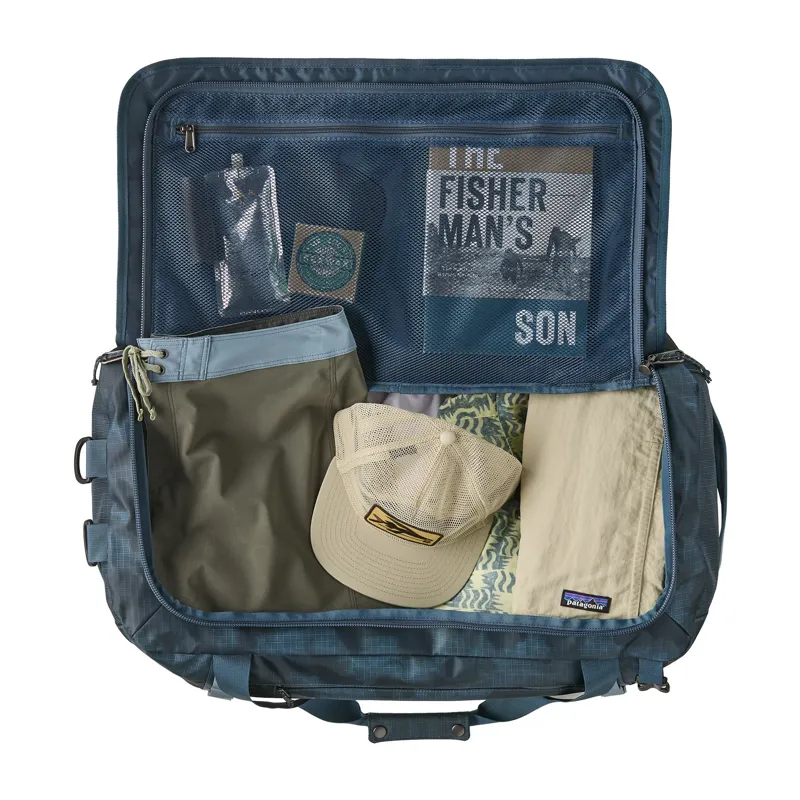 Patagonia Black Hole Duffel 55L in Sastrugi-Summit Blue-3