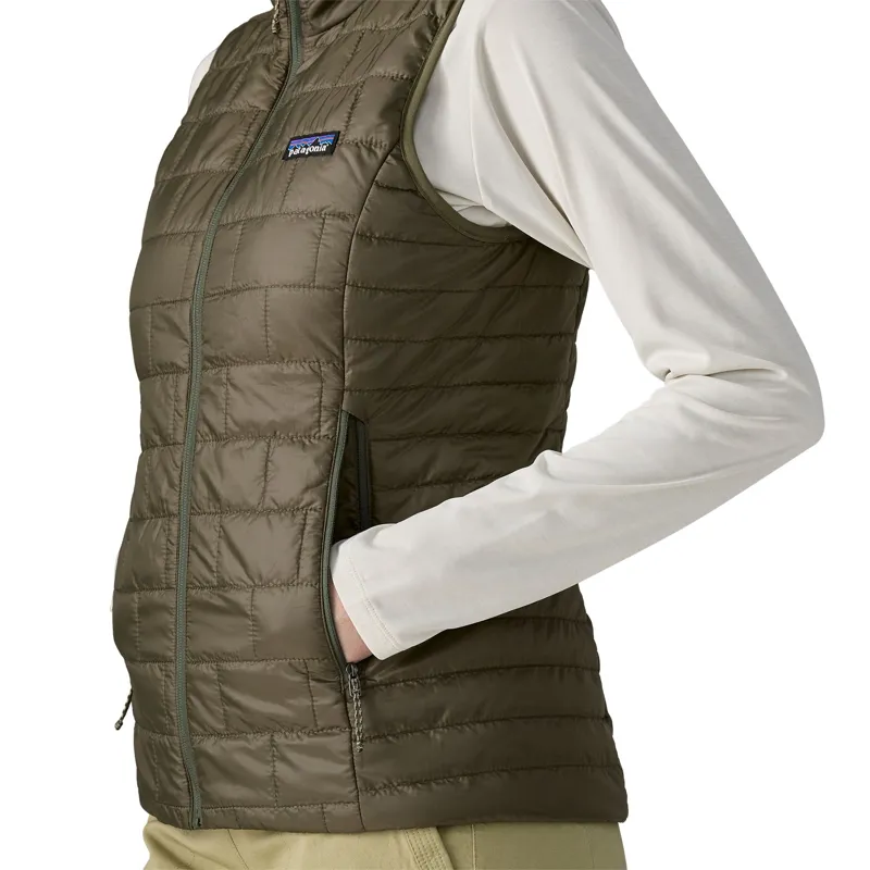 Patagonia Women's Nano Puff Vest in Basin Green-7