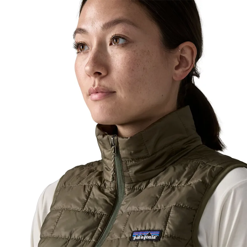 Patagonia Women's Nano Puff Vest in Birch White-8