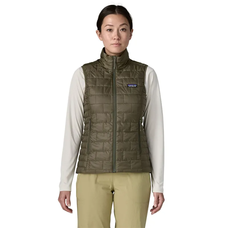Patagonia Women's Nano Puff Vest in Basin Green-1