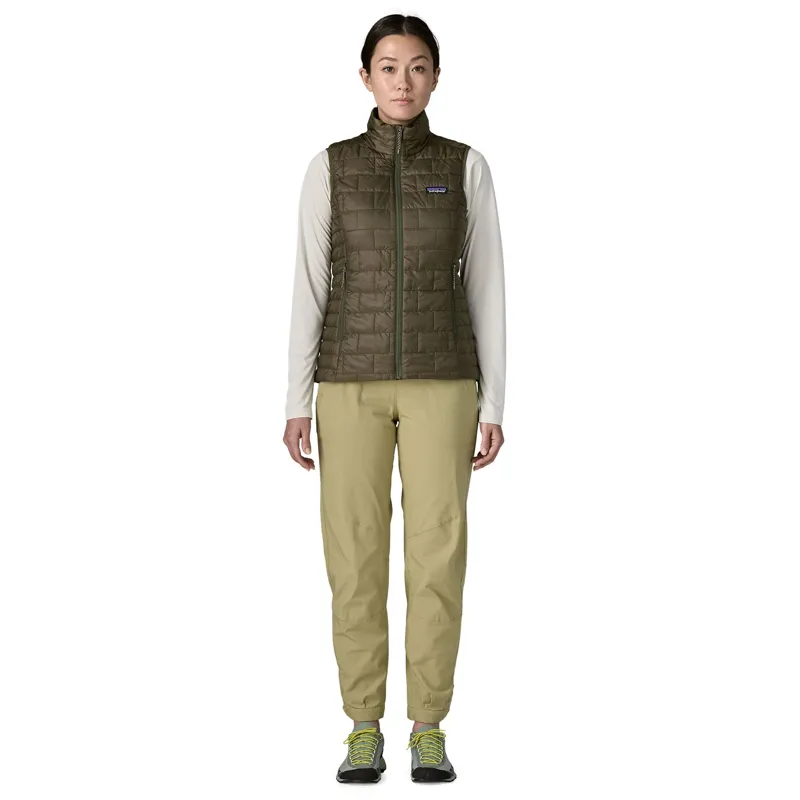 Patagonia Women's Nano Puff Vest in Basin Green-3