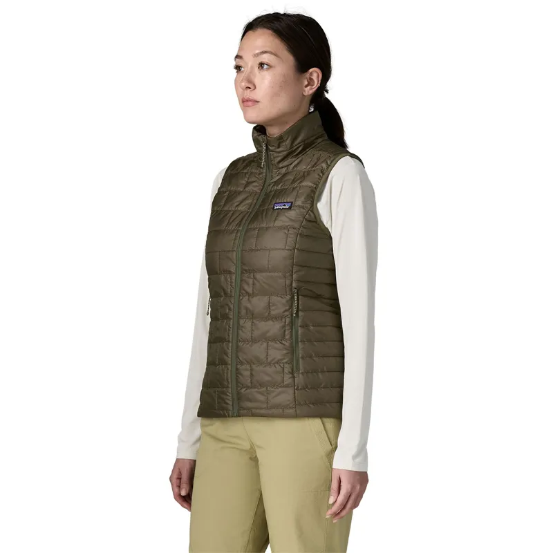 Patagonia Women's Nano Puff Vest in Basin Green-4