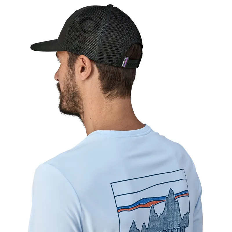Patagonia P-6 Logo Trucker Hat in Black-2