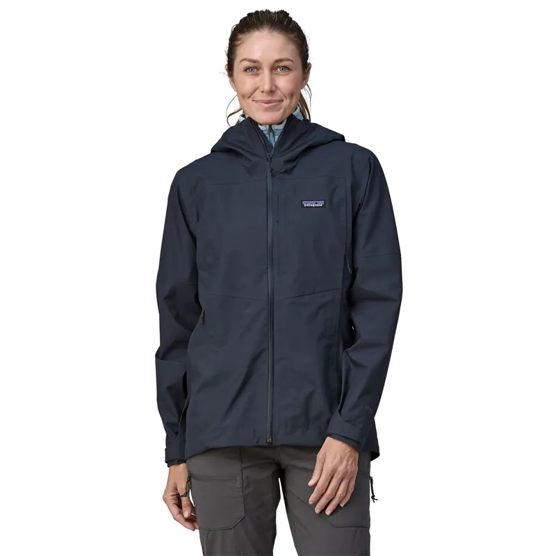 Patagonia Boulder Fork Women's Waterproof Jacket in Smolder Blue-1