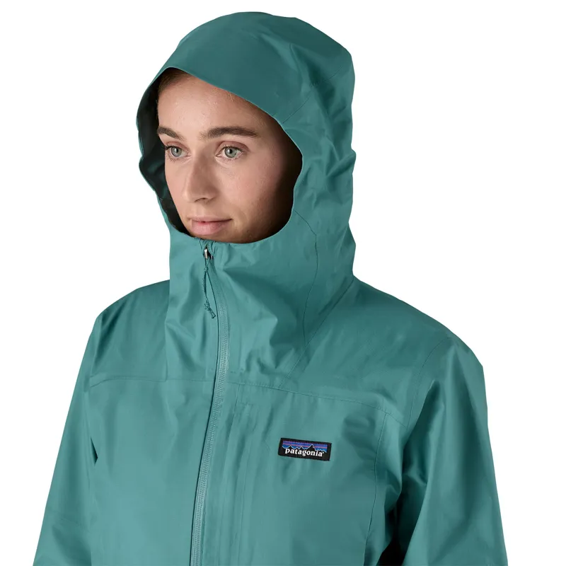 Patagonia Boulder Fork Women's Waterproof Jacket in Smolder Blue-4
