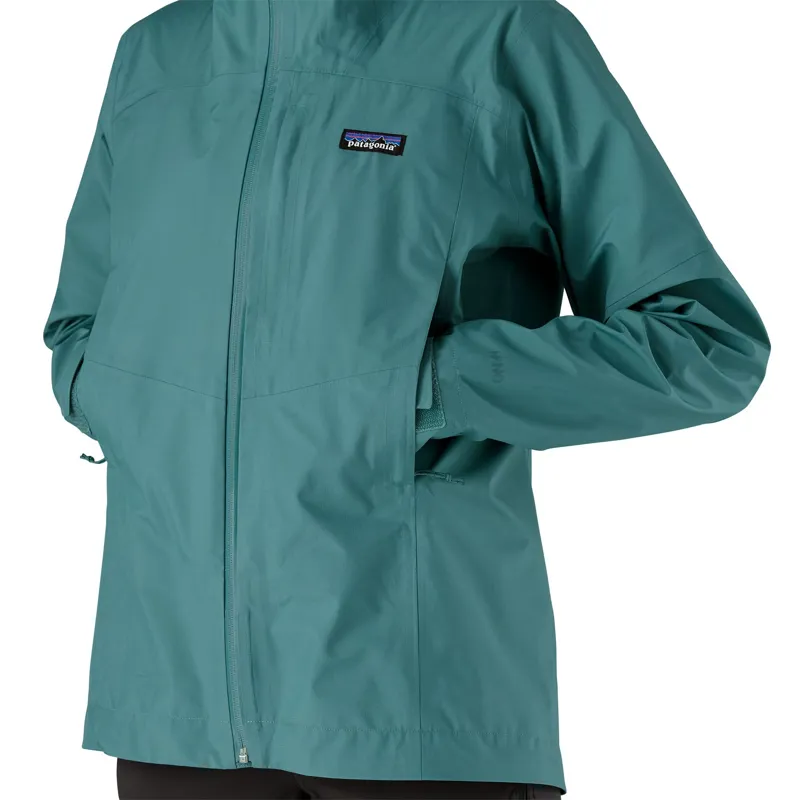 Patagonia Boulder Fork Women's Waterproof Jacket in Smolder Blue-7