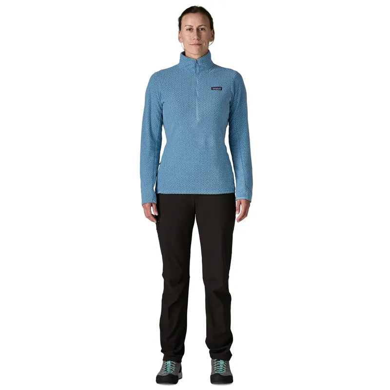 Patagonia R1 Air Zip Neck Womens Fleece in Wool White-3