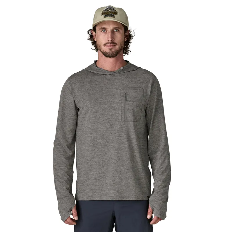 Patagonia Mens Capilene Cool Sun Hoody in Forge Grey-Noble Grey X-Dye-1