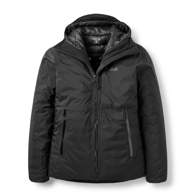 Rab Microlight Shield Women's Waterproof Down Jacket in Black