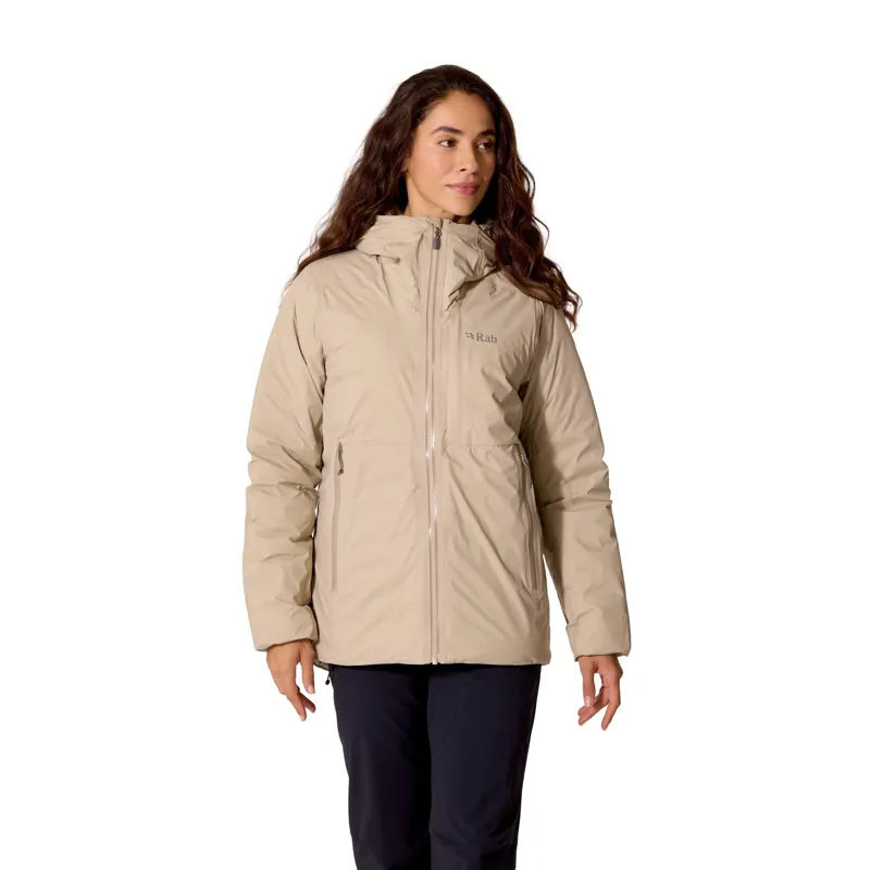 Rab Microlight Shield Women's Waterproof Down Jacket in Dark Pebble-5