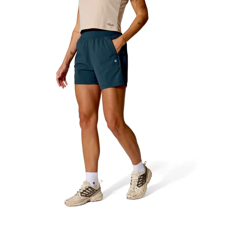 Rab Momentum Women's Shorts 4 inch Regular in Beluga-3