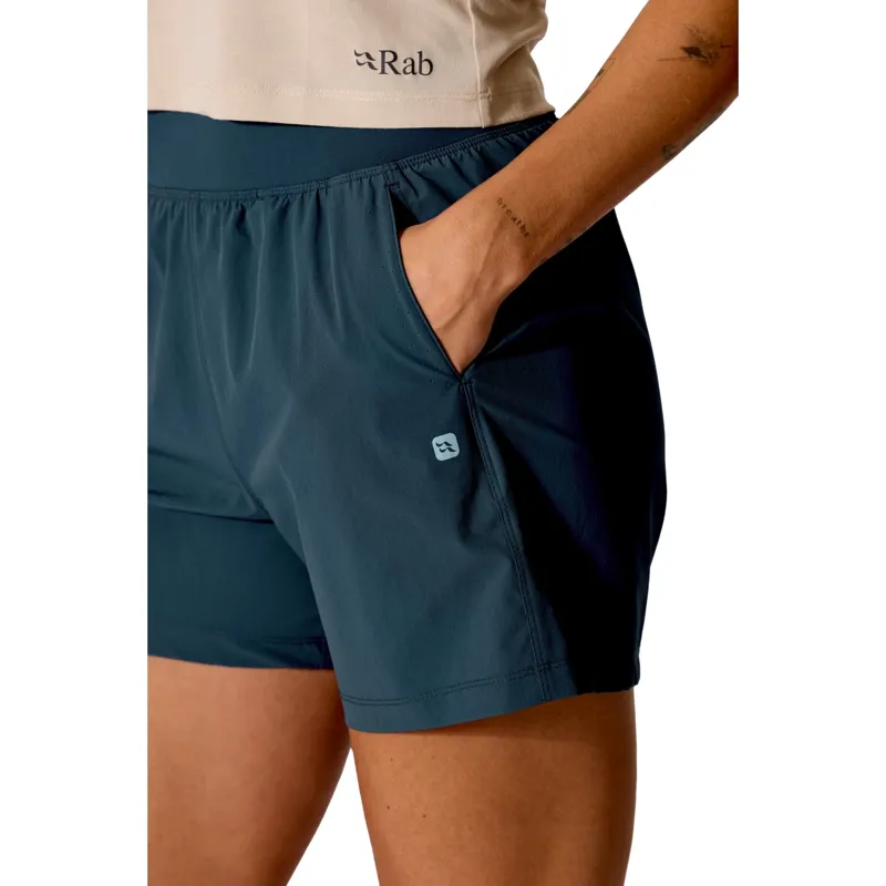 Rab Momentum Women's Shorts 4 inch Regular in Beluga-7