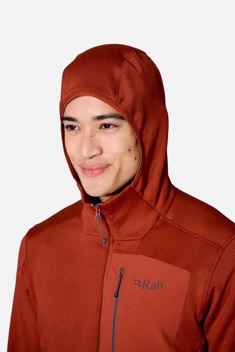 Rab Ascendor Men's Fleece Hoody in Tempest Blue-3