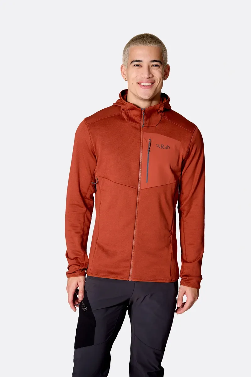 Rab Ascendor Men's Fleece Hoody in Tempest Blue-2